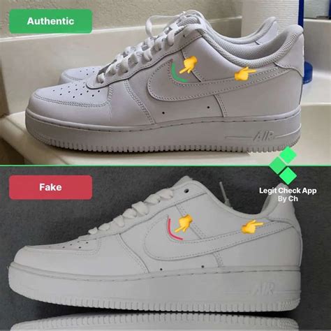 real vs fake nike acronym air force downtown|nike air force 1 shoes scam.